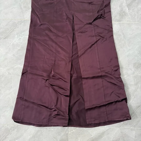 Women’s Massimo Dutti Studio Spaghetti Strap High Slit Formal Dress 9276 Medium - Picture 5 of 16